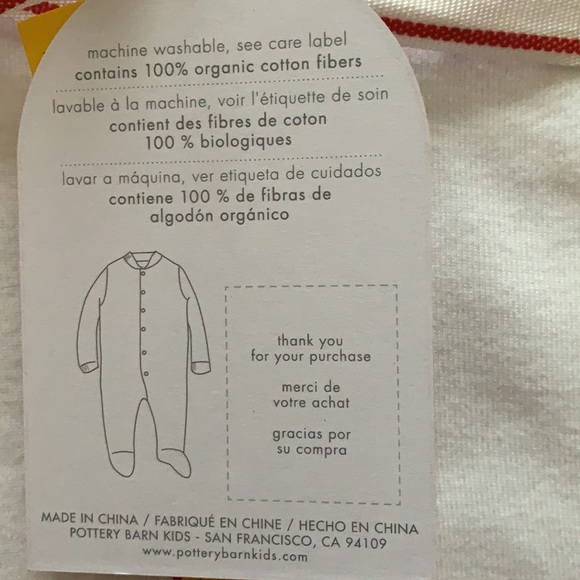 Pottery Barn Infants Footed Sleeper - Picture 4 of 5